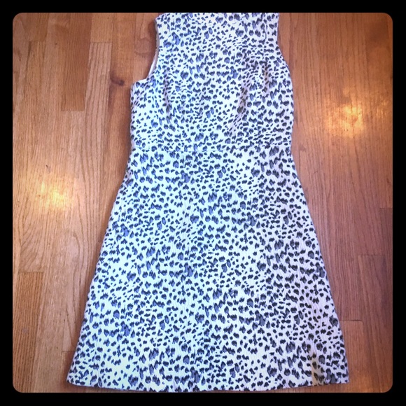Loft animal print lined dress - Picture 3 of 7